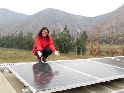 Escuela Agrícola. Funcionando con Energia Solar