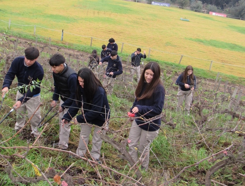 Estudiantes de 4° Medio realizan salida pedagógica al Rancho Texas de Limache
